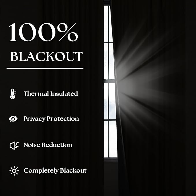 Extra Wide 60 Inch Width Blackout Curtains 92 Inches Long for Bedroom Living Room Darkening Linen Pinch Pleated Office Thermal Insulated Ceiling Track Window Sliding Door Drapes Beige White 1 Panel