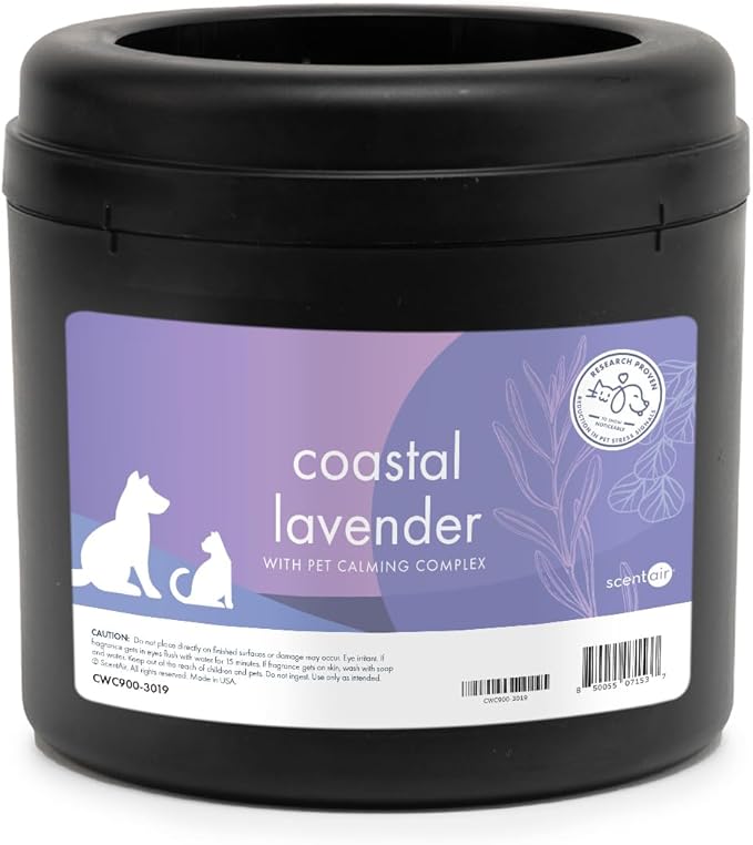 ScentAir Whisper Essential Monthly Plug-in Refill, Lavender Pet Calming | Fragrance Diffuser Cartridge Refill for Home and Office