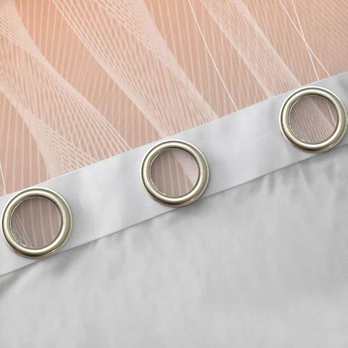 jejeloiu Orange Darkening Drapes Kids Ombre Grey Strip Lines Curtains for Bedroom Living Room Gradient Style Blackout Curtains for Women Men Lightweight Abstract Window Treatments s