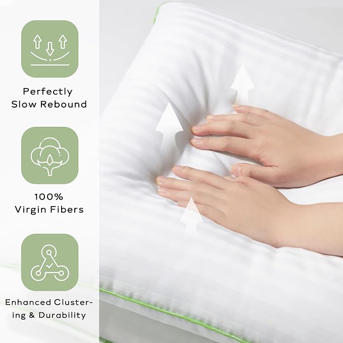 Ashler Home Deco Synthetic Down Pillow Inserts, 14x36 Down Alternative Throw Pillows Insert Sleeping Pillows with 100% Cotton Cover Decorative Pillow Stuffer for Sofa, Couch Bed(White)