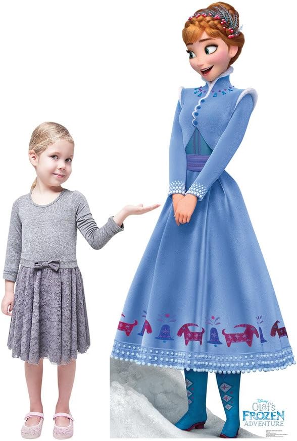Cardboard People Anna Life Size Cardboard Cutout Standup - Olaf's Frozen Adventure (2017 Short Film)