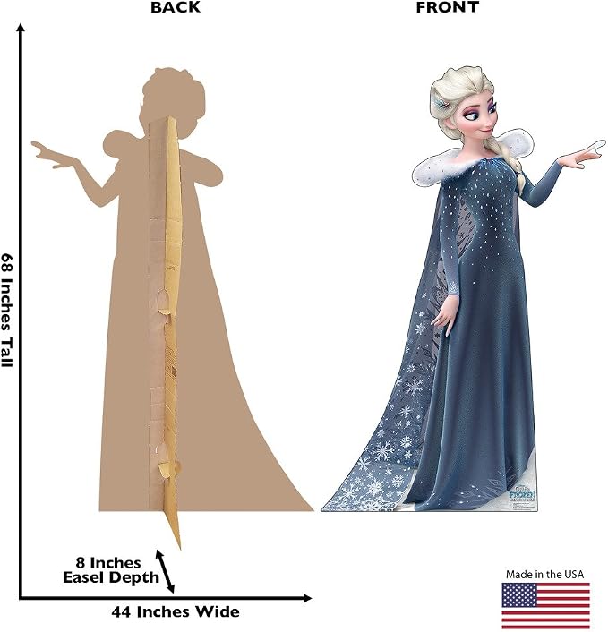 Cardboard People Elsa Life Size Cardboard Cutout Standup - Olaf's Frozen Adventure (2017 Short Film)