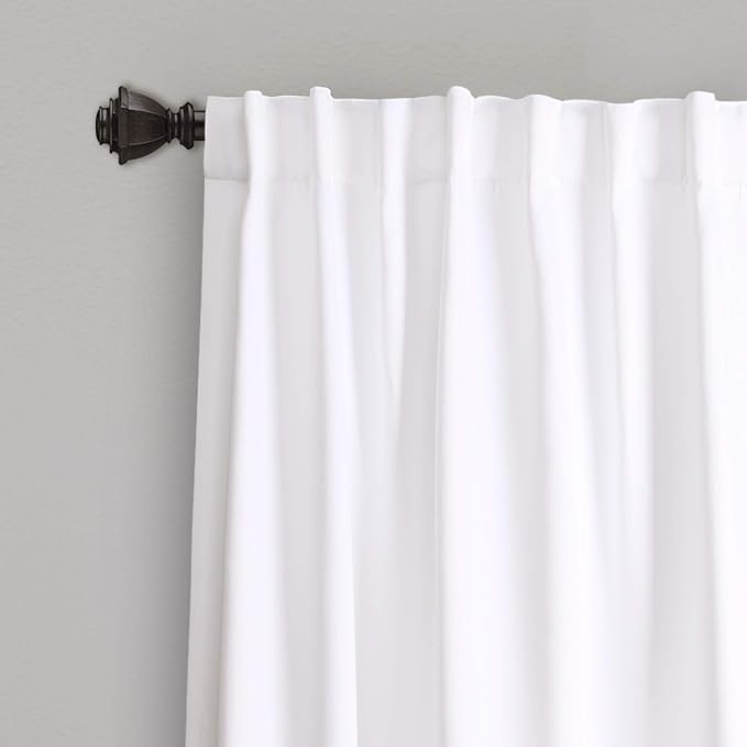 LUSH DÉCOR, 95” x 52”, Yellow and Gray Lush Decor Zuri Flora Curtains Light Filtering Window Panel Set for Living, Dining, Bedroom (Pair)