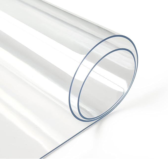 Deep Dream 1.5mm Clear Desk Cover Protector, 44×78 Inch Clear Desk Cover, Clear Desk Mat, Table Cover Tablecloth Protector Rectangle, Table Protector for Dining Room Table