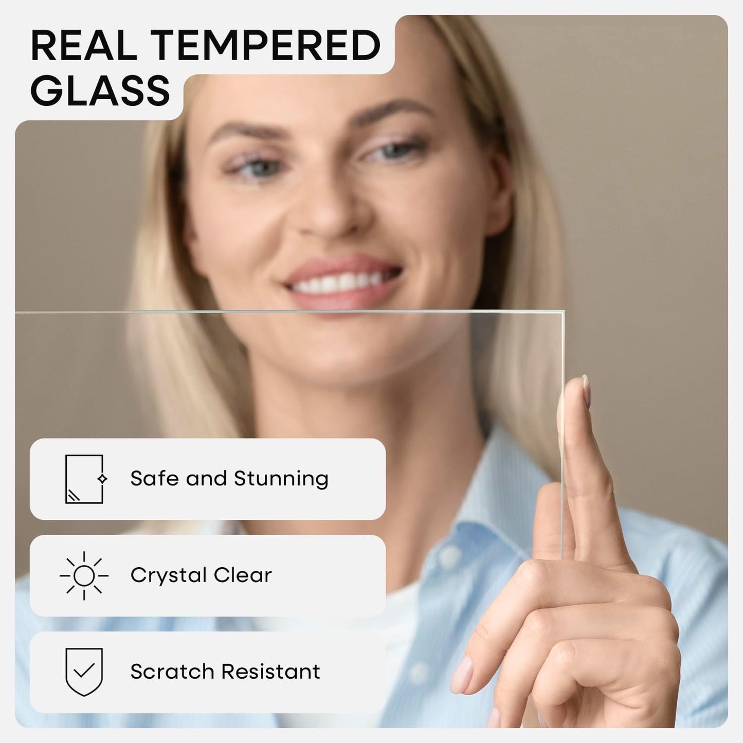 Homeforia 11x11 Picture Frame Wood, High-End Natural Oak 11 x 11 Thin Square Poster Frames with Mat 9 by 9 inch Photo, 11by11 Light Wooden Frame Matted to 9x9 Print, Tempered Glass, Wall Kit, Set of 1