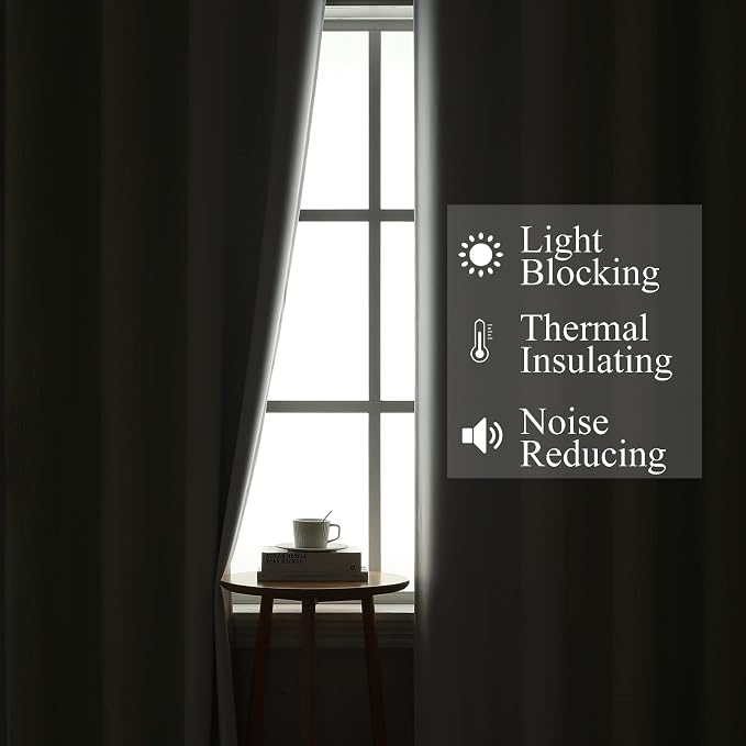 Estelar Textiler Sage Green and Greyish White Ombre Blackout Curtains 54 Inch Length 2 Panels, Full Room Darkening Drapes for Window, Thermal Insulated Grommet Short Curtains for Bedroom,42Wx54L