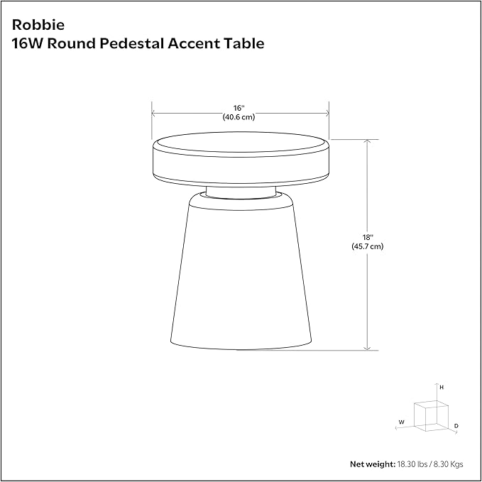 SIMPLIHOME Robbie Accent Table - 16 inch Wide Solid Mango Wood End Table in Distressed White Wash, Boho Contemporary Rustic Side Table for Living Room or Bedroom with Multipurpose Function, Assembled