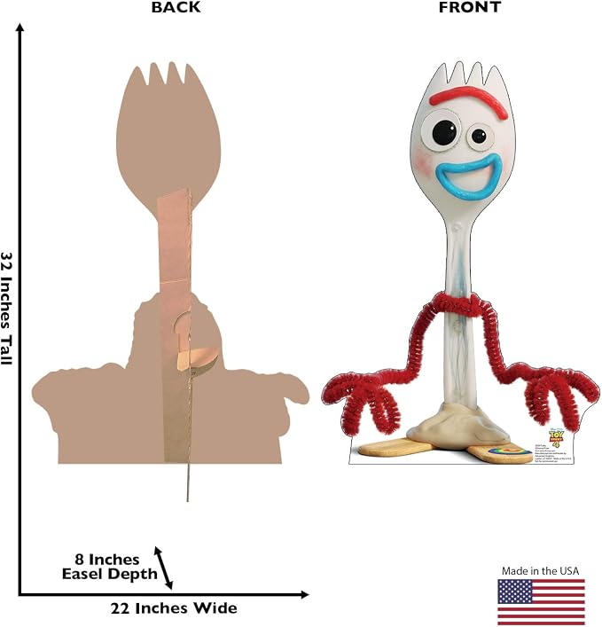 Cardboard People Forky Life Size Cardboard Cutout Standup - Disney Pixar Toy Story 4 (2019 Film)