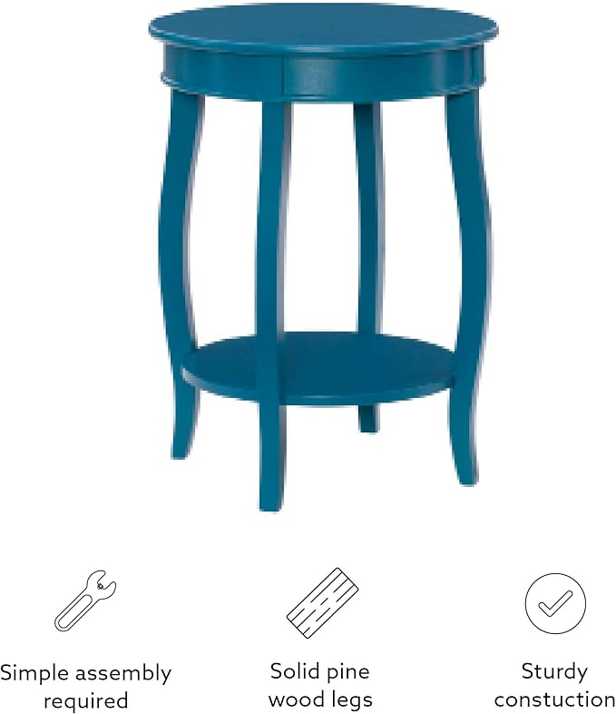 Powell Furniture Powell Teal Round Shelf Table