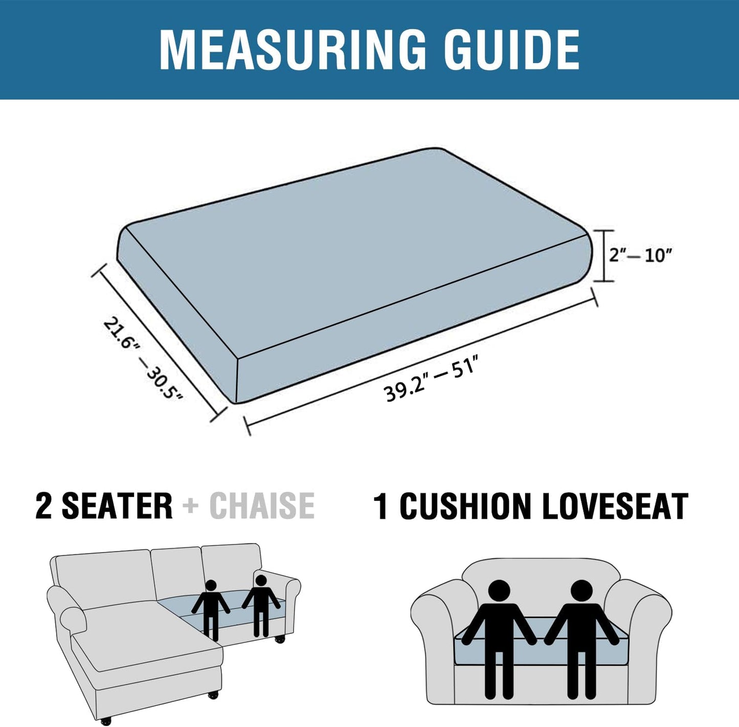 H.VERSAILTEX Velvet Stretch Individual Couch Cushion Cover Plush Slipcover for Loveseat Sofa Furniture Protector Seat Cover (1 Piece Loveseat Cushion Cover, Caramel)