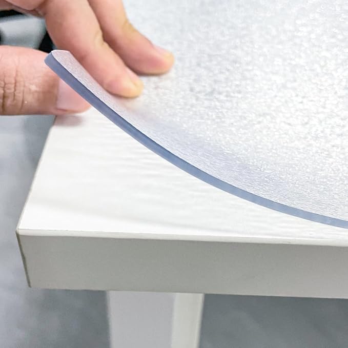 Kasepie 3mm Thick Clear Table Cover Protector 40 * 72in Waterproof - Heavy Duty Plastic Table Cover for Dining Table Kitchen Home, Oil Resistant & Easy Wipe (40 * 72in)