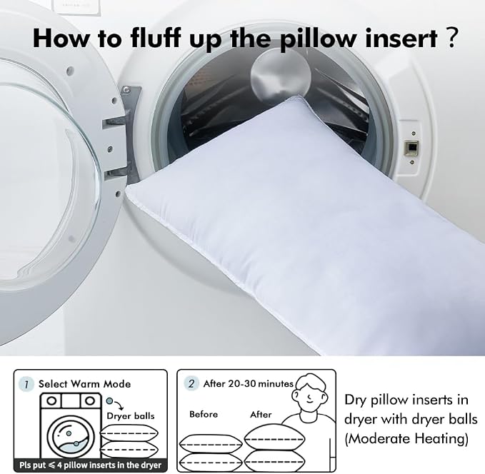 MIULEE 22x22 Synthetic Down Alternative Pillow Insert Euro Decorative Throw Pillow 22 x 22 Inch Body Bed Sleeping Ultra Soft Fluffy Form for Sofa Couch Bed