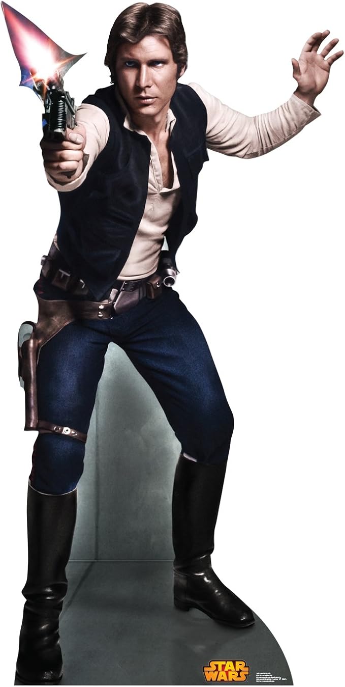Cardboard People Han Solo Life Size Cardboard Cutout Standup - Star Wars Classics Retouched