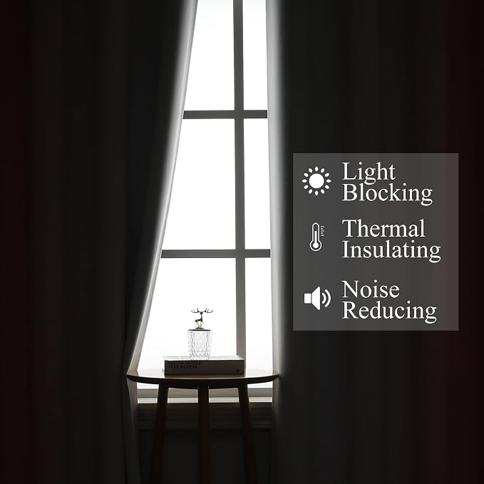 Estelar Textiler Pink and Greyish White Ombre Blackout Curtains 63 Inch Long for Kids Bedroom, Room Darkening Thermal Insulated Grommet Gradient Window Drapes for Living Room/Nursery, 52Wx63L,2 Panels