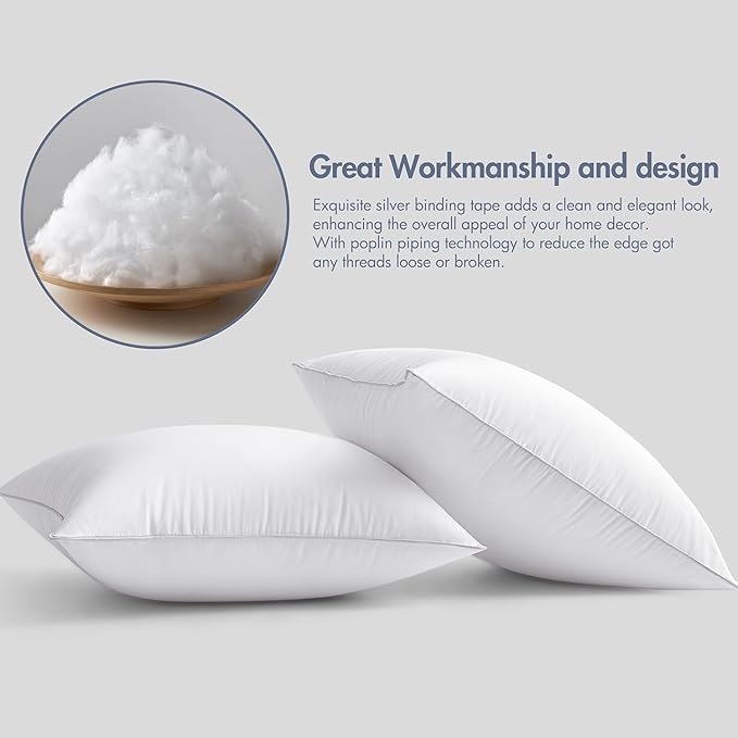 MIULEE 16x26 Pillow Insert -Decorative Throw Pillow with 100% Cotton Cover Rectangle for Sofa Couch