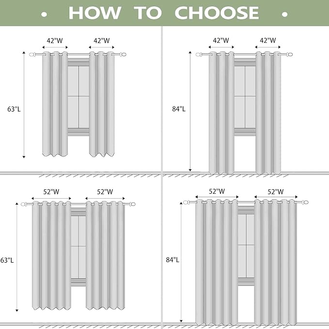 LUVIVIHOME Cherry Curtains, Cute Blackout Curtains, Girly Kids Girls Bedroom Decor, Pink Curtains for Living Room, Grommet Window Drapes 2 Panel Sets, 52x84 Inch