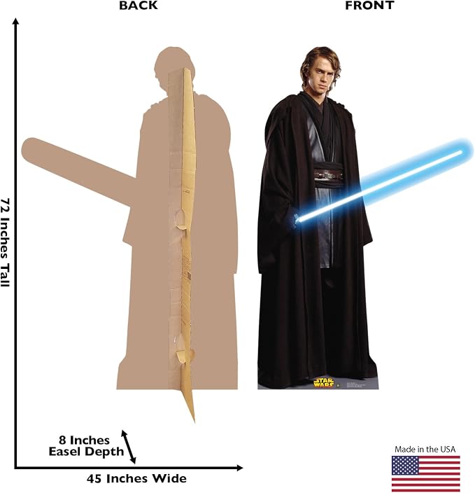 Cardboard People Anakin Skywalker Life Size Cardboard Cutout Standup - Star Wars Prequel Trilogy