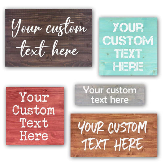 Custom Wood Signs Personalized | Farmhouse Decor | Personalized Signs | Personalized Rustic Wood Signs | Father's Day Gift | Custom Sign | Ready to Hang! (7.25x18 Inches)
