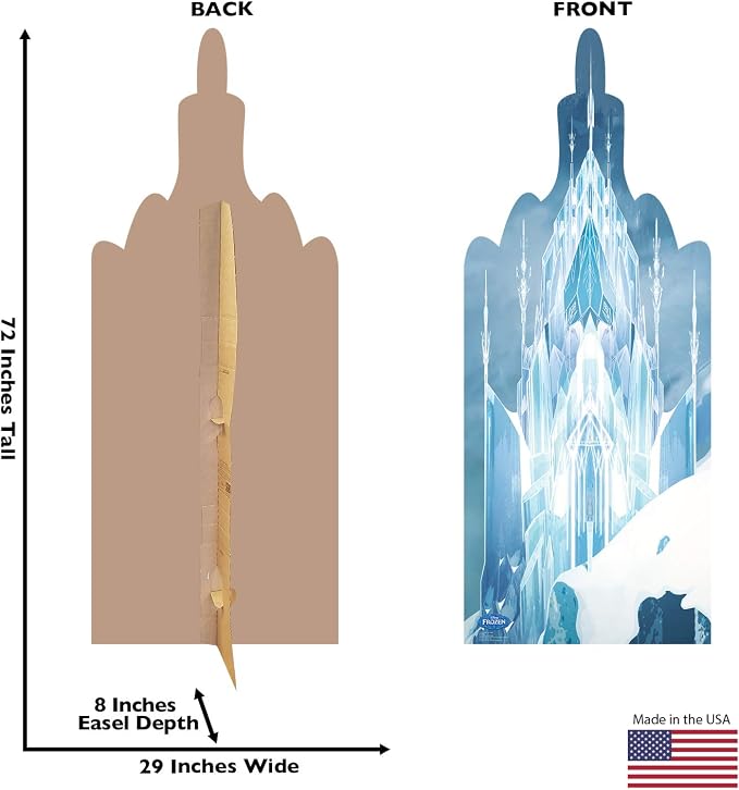 Cardboard People Frozen Ice Castle Life Size Cardboard Cutout Standup - Disney's Frozen (2013 Film)