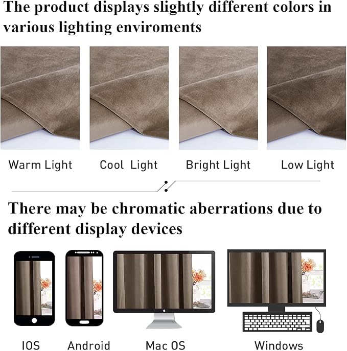 StangH Taupe Velvet Curtains for Living Room 96 inches, 2 Panels | Luxury Decor, 300GSM Heavy Soft Velvet, Farmhouse Curtains, Thermal Insulation, Room Darkening, Bedroom, Dining Room