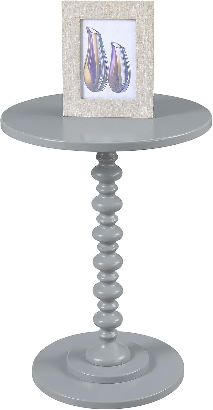 Convenience Concepts 131355GY Palm Beach Spindle Table, Gray