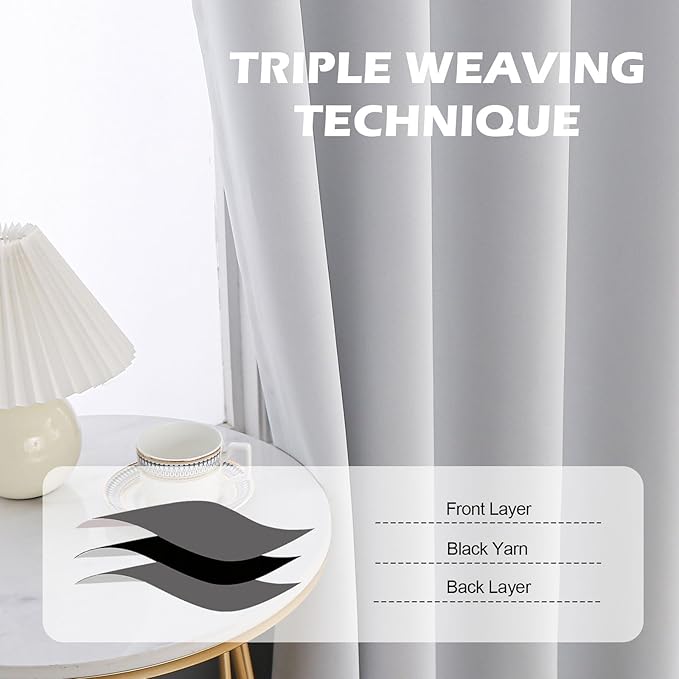 Ceiling to Floor Curtains, for Ceiling Track System or Rod with Hooks, Extra Long 2 Story Tall Curtain Adaptable to Various Hanging Methods 84 to 240 Inch Long Multiple Option, Set of 2 Panel
