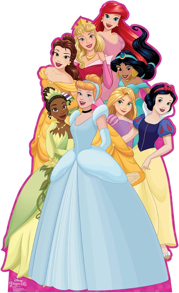 Cardboard People Princess Collage Life Size Cardboard Cutout Standup - Disney