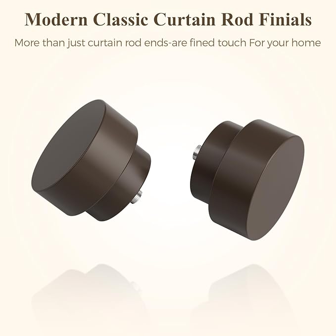 HEI! DEAR Bronze Curtain Rods 18 to 60 Inch(1.5-5ft),1 Inch Heavy Duty Curtain Rods,Adjustable Curtain Rod Set,Modern Decorative Drapery Rods,Telescoping Window Curtains Rods 18-60",Antique Bronze