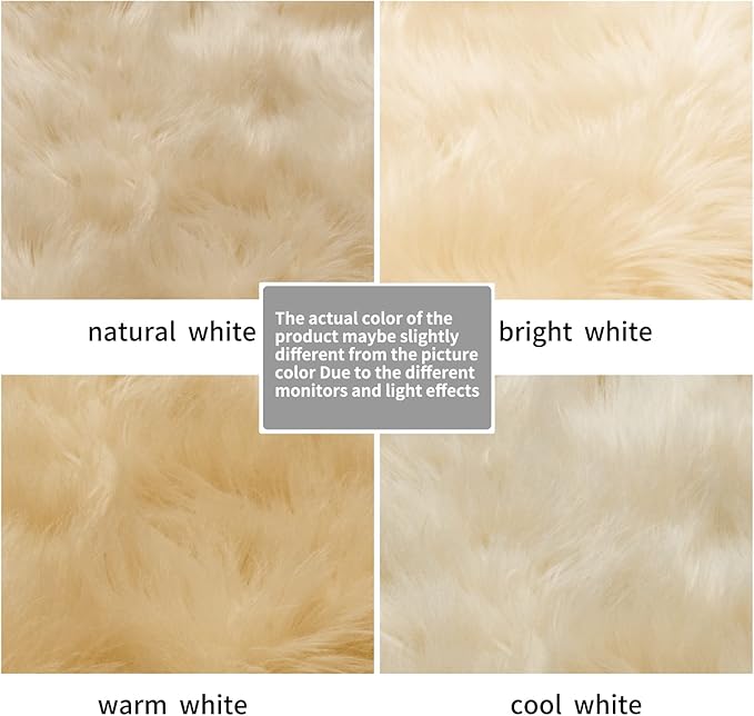 SERISSA Ultra Soft Fluffy Rug Beige Faux Sheepskin Fur Area Rug Shaggy Couch Cover Seat Cushion Furry Carpet Beside Rugs for Bedroom Floor Sofa Living Room Runner 2x6 Feet Beige