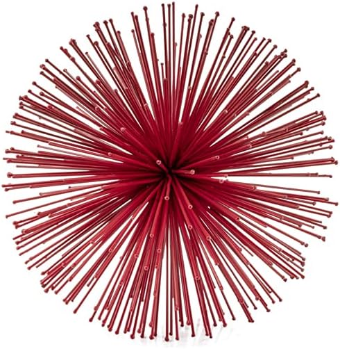 Modern Day Accents 5251 Erizo Spiked Medium Red Sphere, 8" D