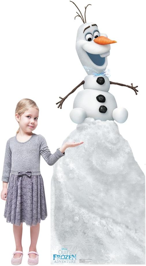 Cardboard People Olaf on Snow Mound Life Size Cardboard Cutout Standup - Olaf's Frozen Adventure (2017 Short Film)