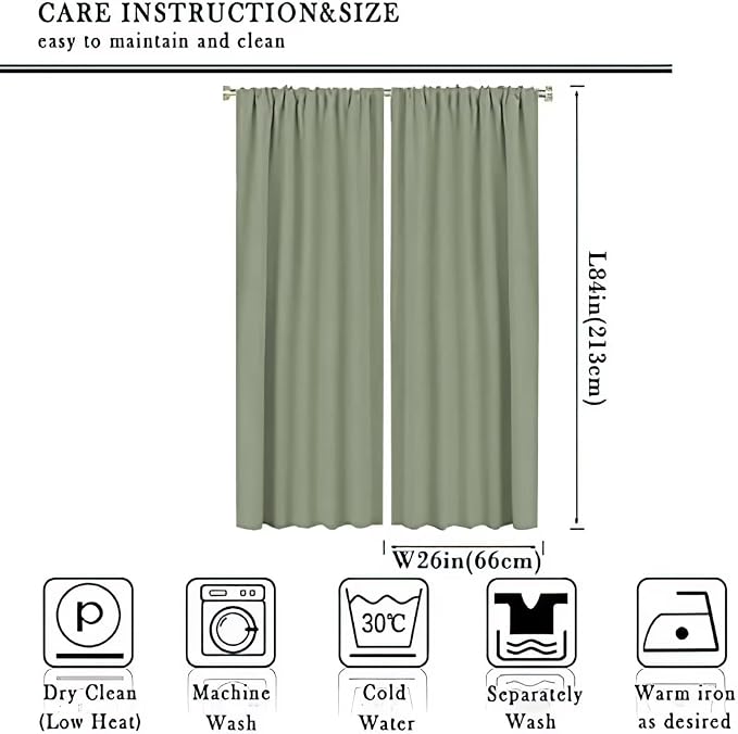 JESTRONRY Mid Century Curtains,Mid Century Fifties Modern Retro Colors Pattern Blackout Rod Pocket Window Drapes for Living Room Bedroom Kitchen Bathroom Home Decor 52x84in
