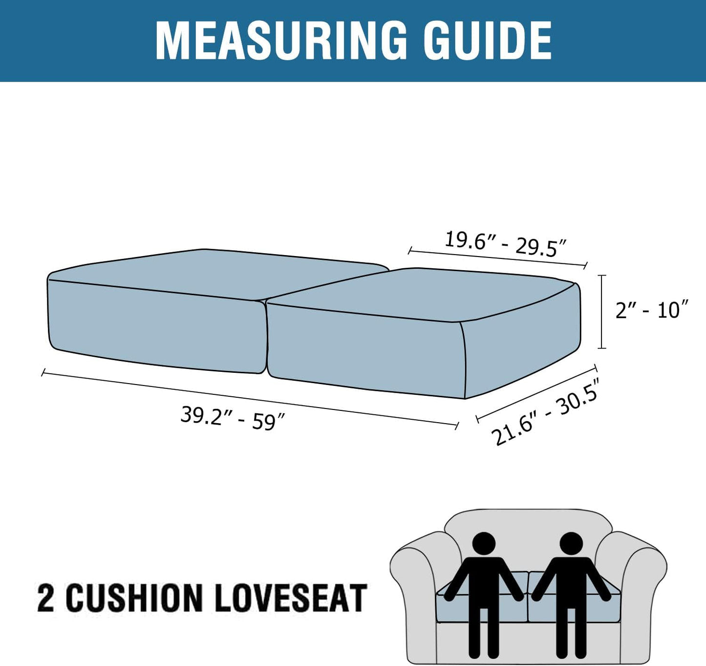 H.VERSAILTEX Velvet Stretch Couch Cushion Cover Plush Cushion Slipcover for Chair Loveseat Sofa Cushion Furniture Protector Seat Cushion Sofa Cover (2 Piece Medium Sofa Cushion Covers, Camel)