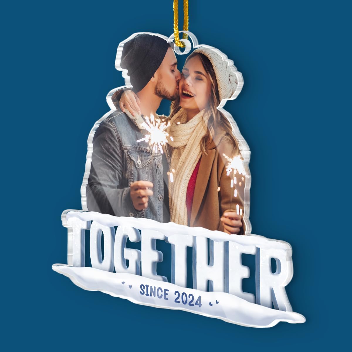 Pawfect House Together Since, Personalized Couple Christmas Ornament 2025, Christmas Decor Gifts for Couples, Husband, Wife, Couple Ornament, Romantic Gifts for Him, Her, Acrylic Ornaments