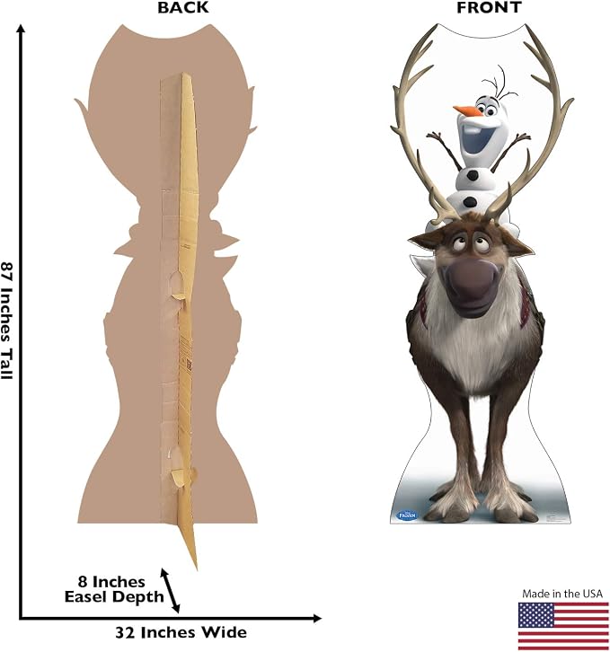 Cardboard People Sven & Olaf Life Size Cardboard Cutout Standup - Disney's Frozen (2013 Film)