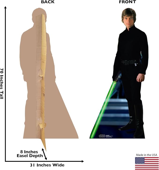Cardboard People Luke Skywalker Life Size Cardboard Cutout Standup - Star Wars Classics (IV - VI)
