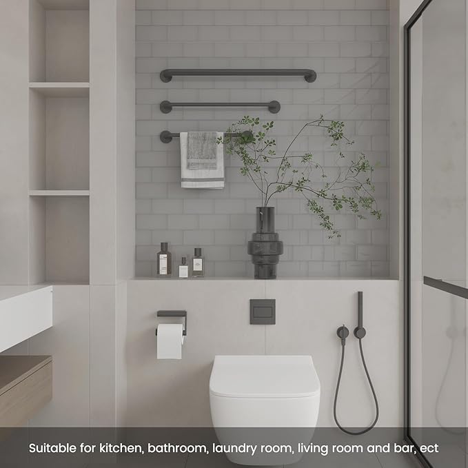 Glass Subway Tile 3 x 6 Inch Light Grey Glass Tile for Kitchen Backsplash Bathroom Wall Pack of 40 Sheets