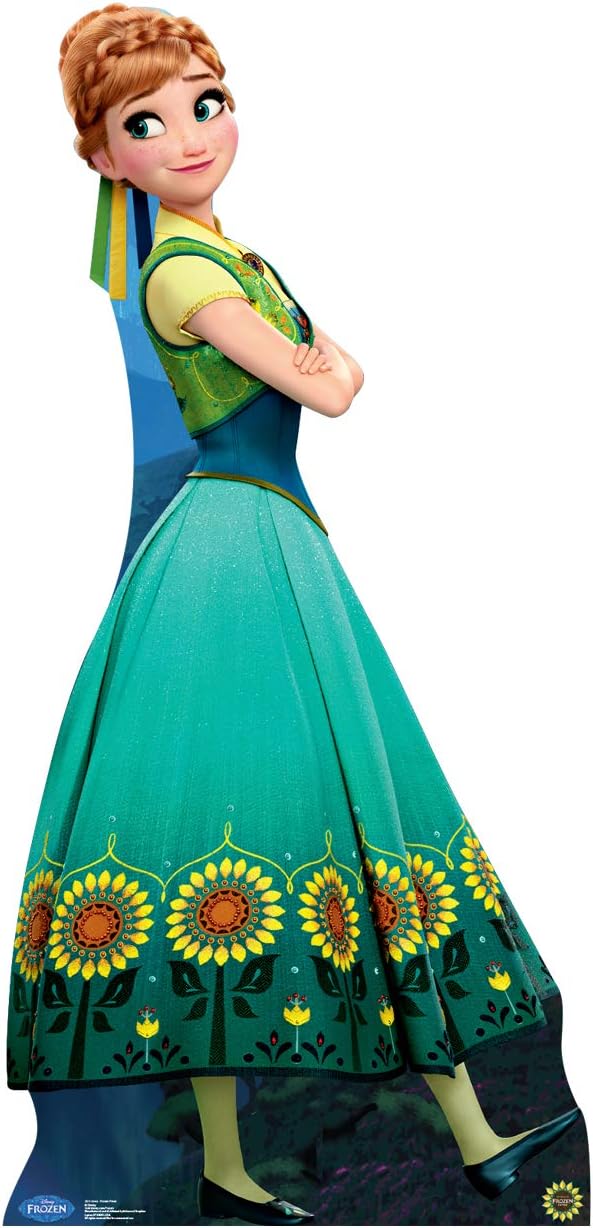 Cardboard People Anna Life Size Cardboard Cutout Standup - Disney's Frozen Fever (2015 Short Film)