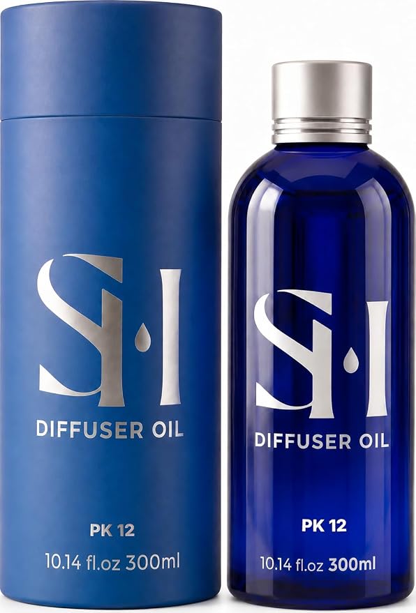 Paris 24k PK12 Hotel Scent Diffuser Oil | 10.14 Fl oz (300 ml) - Waterless Diffuser Oil Refill & Highly Concentrated Fragrance Oil, Diffuser Oil Scents Luxury, Hotel Oil Diffuser