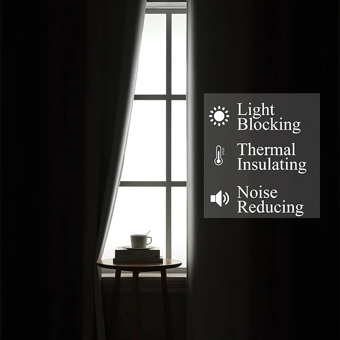 Estelar Textiler Purple and Greyish White Blackout Curtains 45 Inch Length, Light Blocking Gradient Drapes for Bedroom, Thermal Insulated Grommet Ombre Curtains for Bathroom,52Wx45L,2 Panels