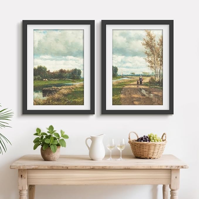 Picrit 20x27 Picture Frame 3 Pack, Black Puzzle Frame, Display Poster 16 x 24 with Mat or 20 x 27 without Mat for Horizontal or Vertical Wall Mounting