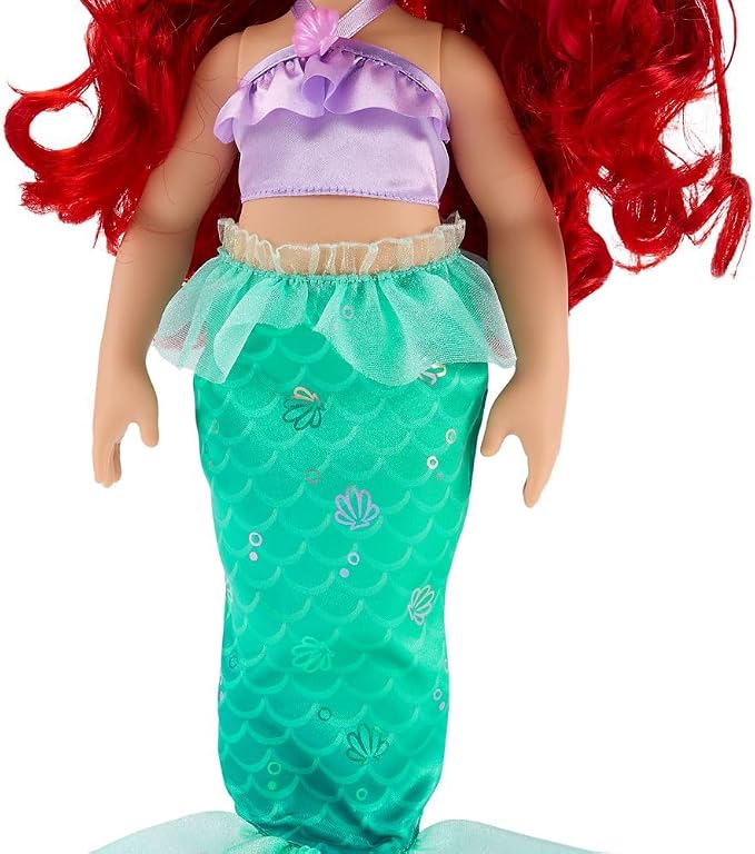 Disney Store Official Ariel Once Upon a Story Doll - Disney Princess Toys Featuring Reflective Eyes with 3D Pupil and Iris, Detailed Costume, Hair Comb - Comes in Display Box - 16 Inches