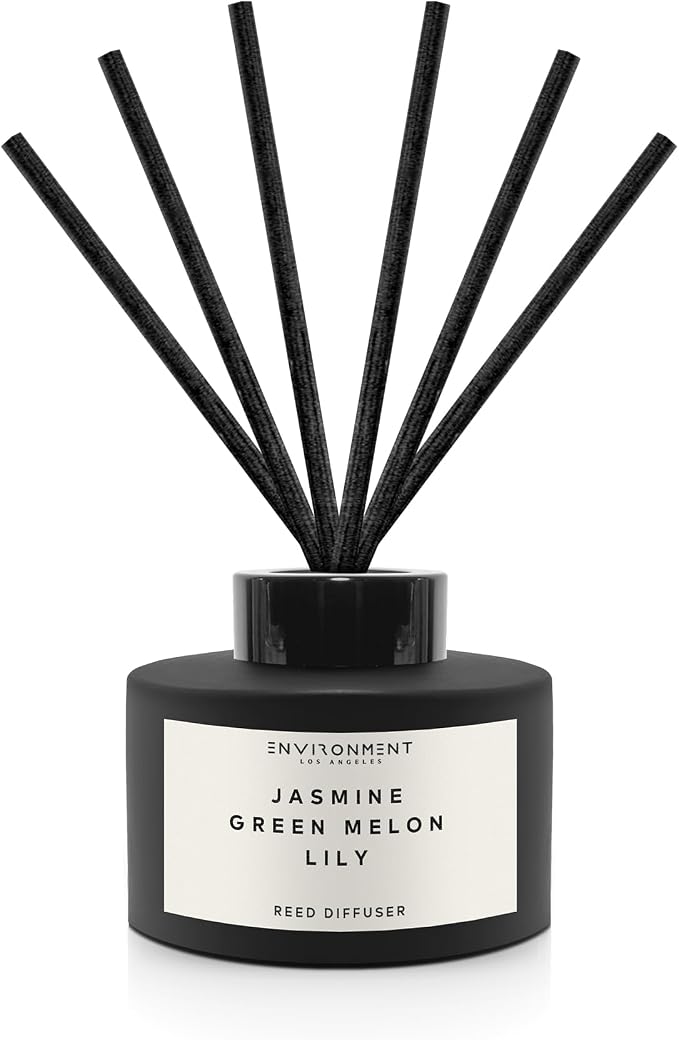 Environment Inspired by 5-Star Resort WN Reed Diffuser, 200ml Luxury Scented Aromatherapy (Jasmine | Green Melon | Lily) Reed Diffusers for Home, Diffusing Oil Fragrance, Home Fragrance Products