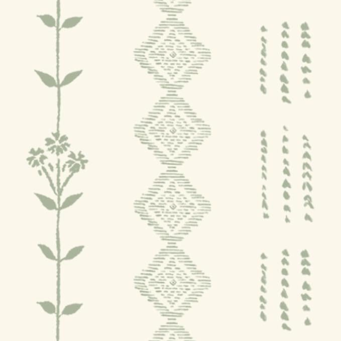 Lino Rosa Sliding Door Curtains 2 Panel Sets for Patio,Boho Patterned Sheer Green Striped Curtains 96 Inches Long