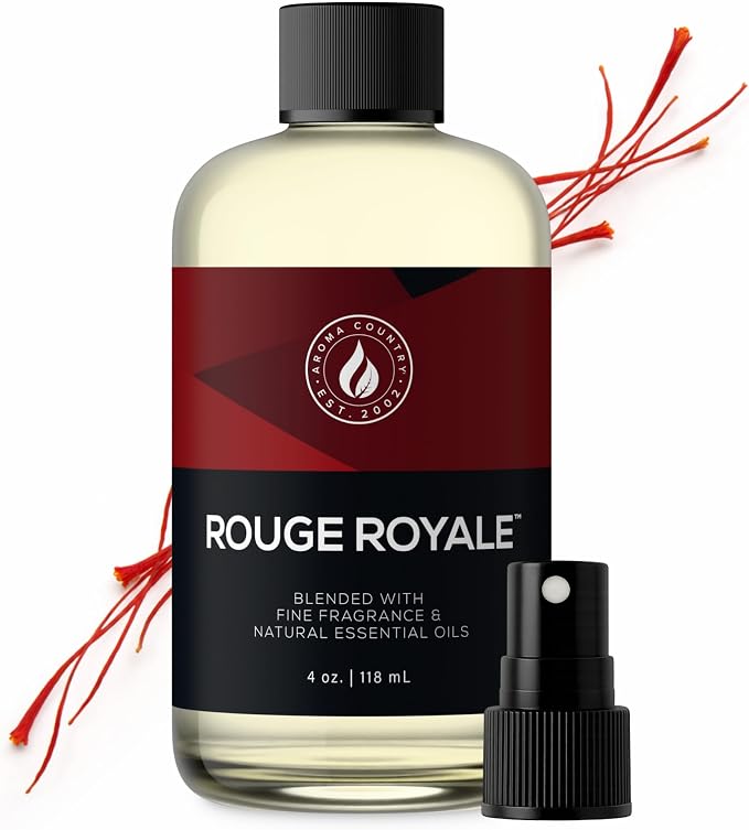 Aroma Country Rouge Royale Luxury Diffuser Oil Refill (4 Fl Oz) | Hotel-Inspired • Long-Lasting Home Fragrance • for Aromatherapy, Reed Diffusers, Diffuser Machines & Room Sprays