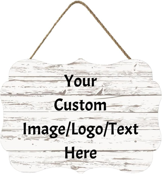 Personalized Custom Wooden Signs with Any Text Name for Home Door Man Cave Bar Family Farmhouse Decorative Home Kitchen Rustic Wall Decor