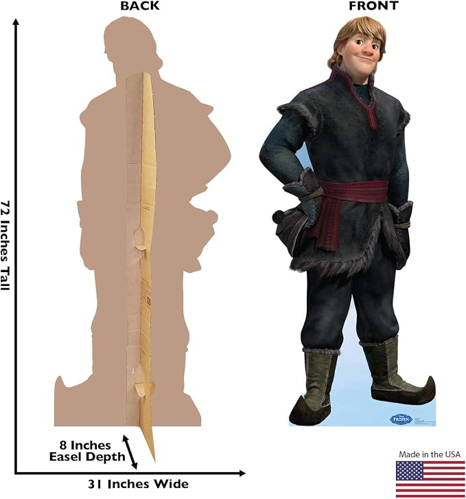 Cardboard People Kristoff Life Size Cardboard Cutout Standup - Disney's Frozen (2013 Film)