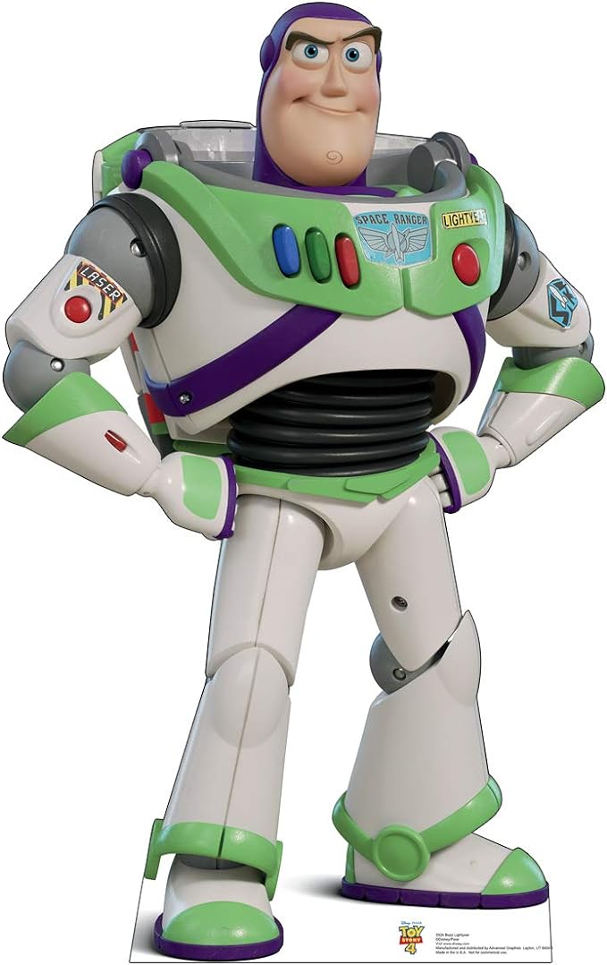 Cardboard People Buzz Lightyear Life Size Cardboard Cutout Standup - Disney Pixar Toy Story 4 (2019 Film)