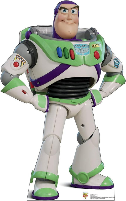 Cardboard People Buzz Lightyear Life Size Cardboard Cutout Standup - Disney Pixar Toy Story 4 (2019 Film)
