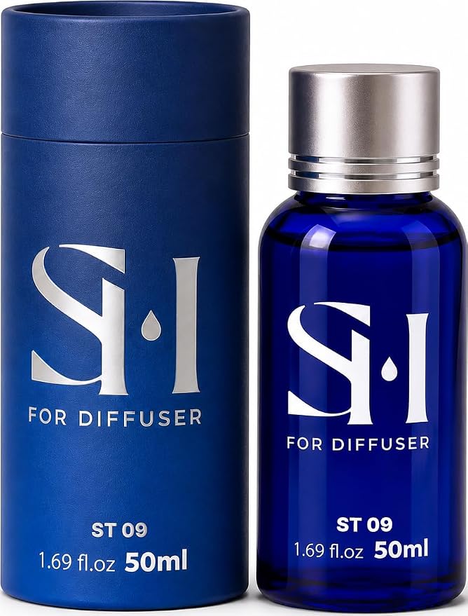 Santal ST09 Hotel Scent Diffuser Oil | 1.69 Fl oz (50 ml) - Waterless Diffuser Oil Refill & Highly Concentrated Fragrance Oil, Diffuser Oil Scents Luxury, Hotel Oil Diffuser
